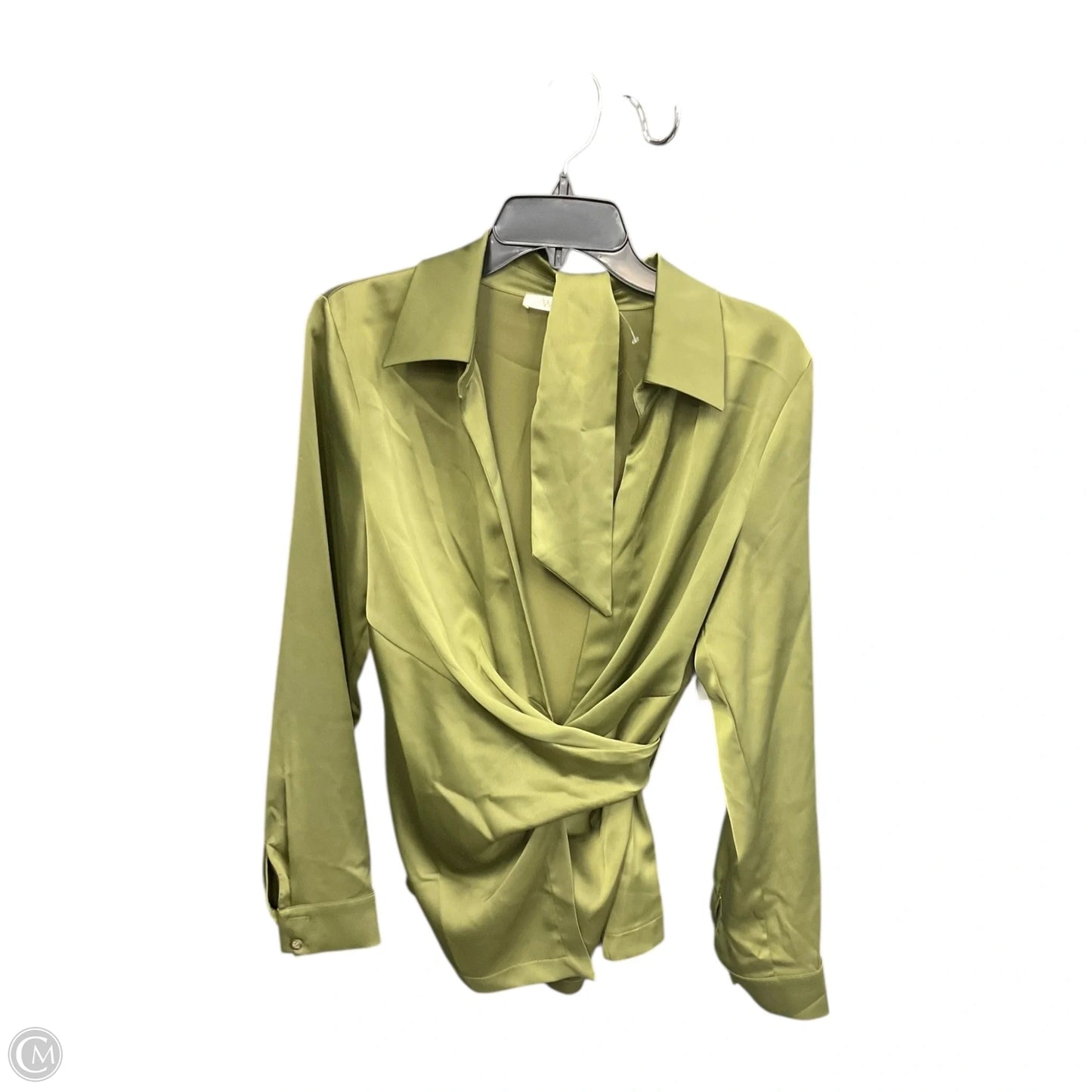 Top Long Sleeve Basic By Wayf In Green, Size: M
