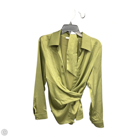 Top Long Sleeve Basic By Wayf In Green, Size: M