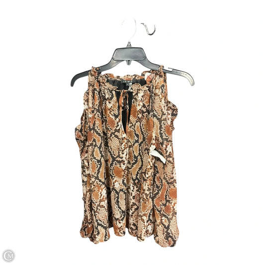 Top Long Sleeve By 1.state In Snakeskin Print, Size: S