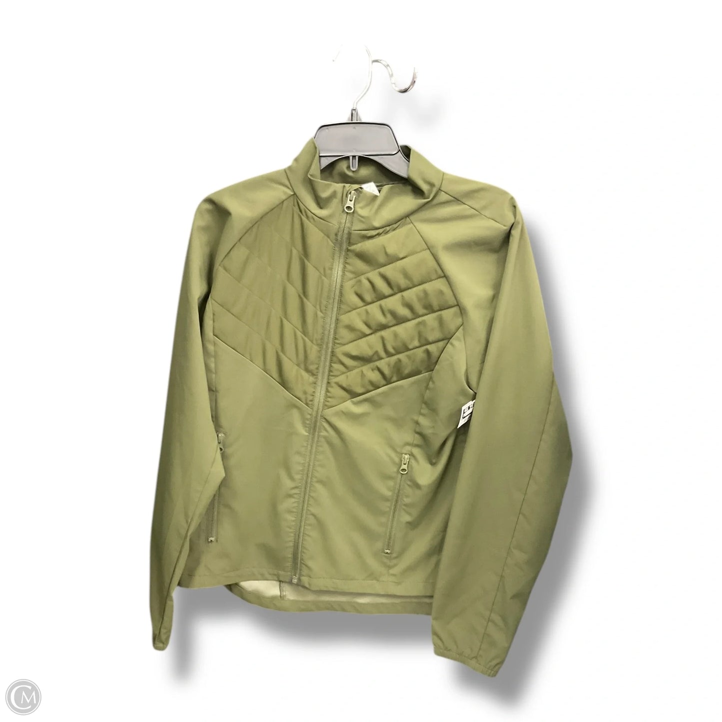 Athletic Jacket By Zella In Green, Size: L