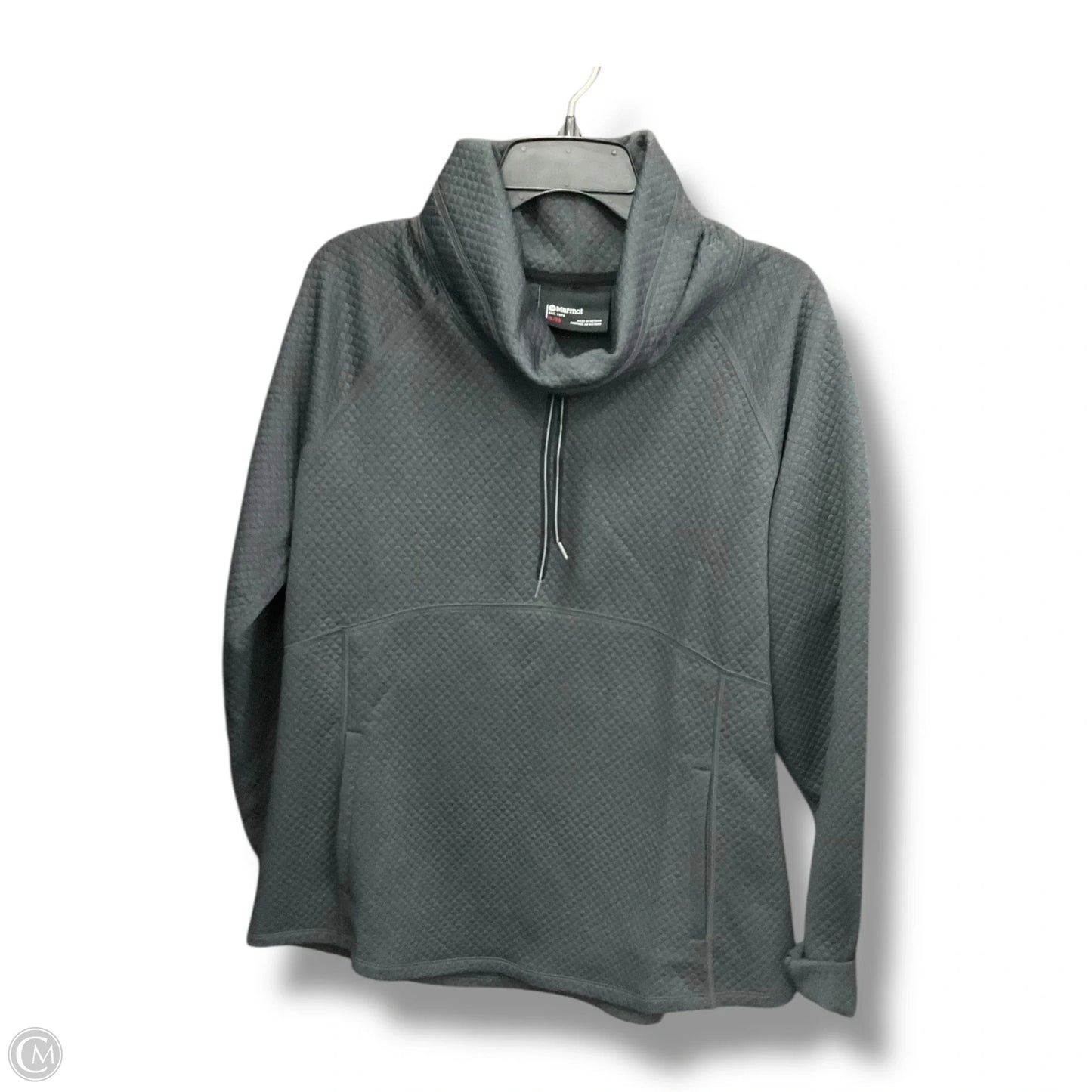 Athletic Top Long Sleeve Collar By Marmot In Grey, Size: Xl