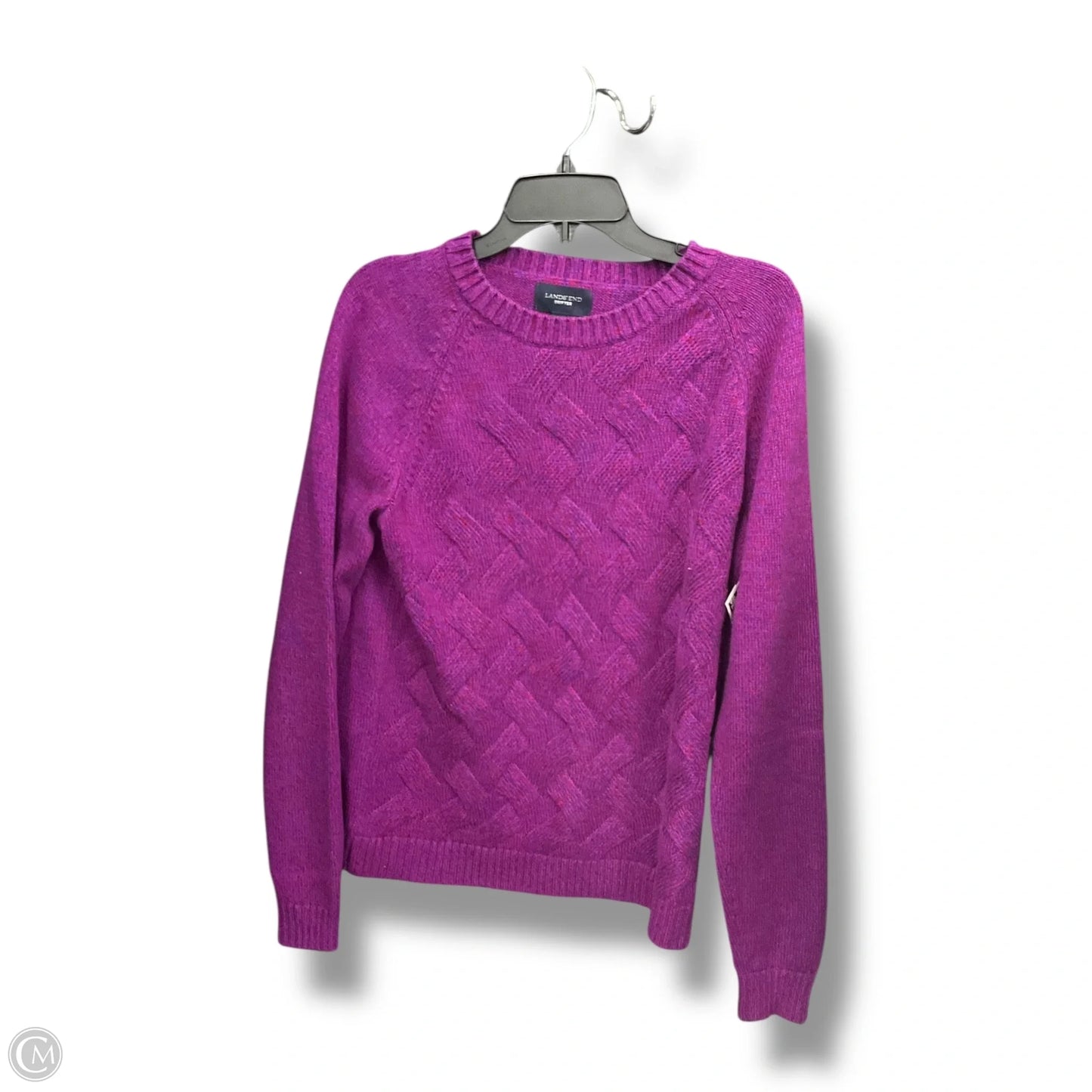 Sweater By Lands End In Purple, Size: Xl