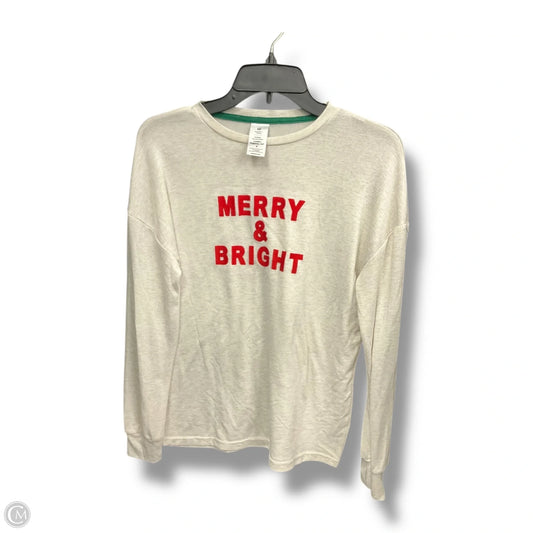 Top Long Sleeve Basic By Members Mark In Brown, Size: S