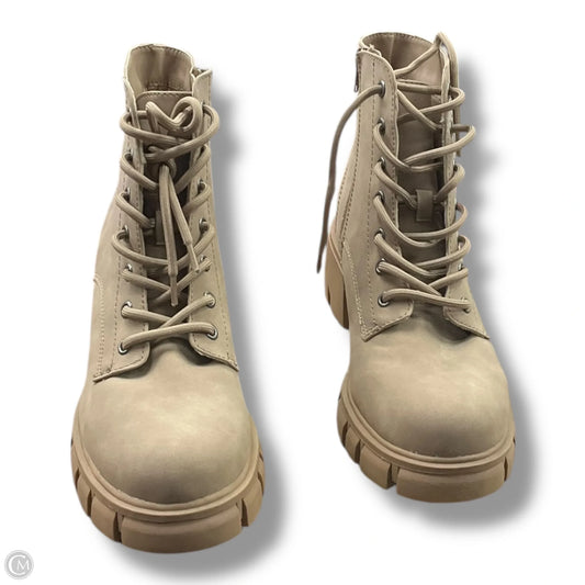 Boots Combat By Mia In Tan, Size: 8.5