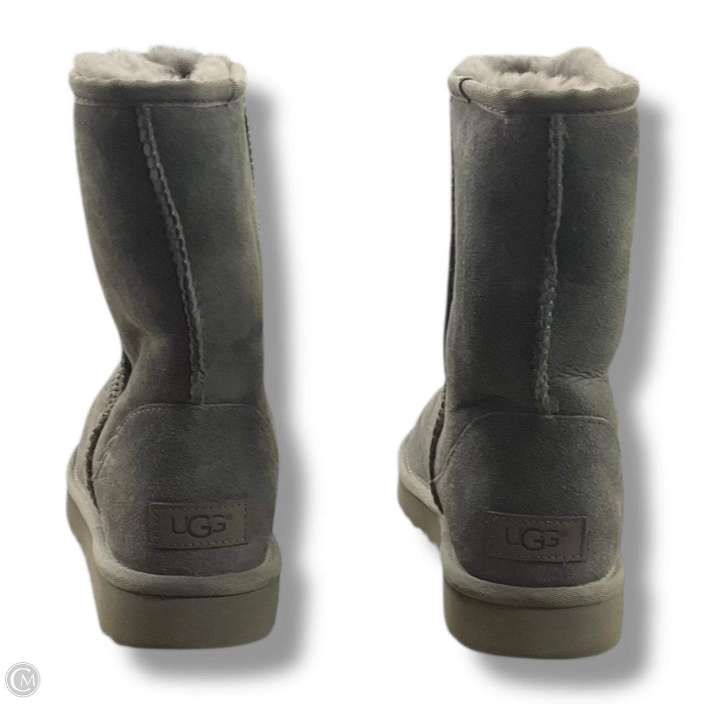 Boots Designer By Ugg In Grey, Size: 9