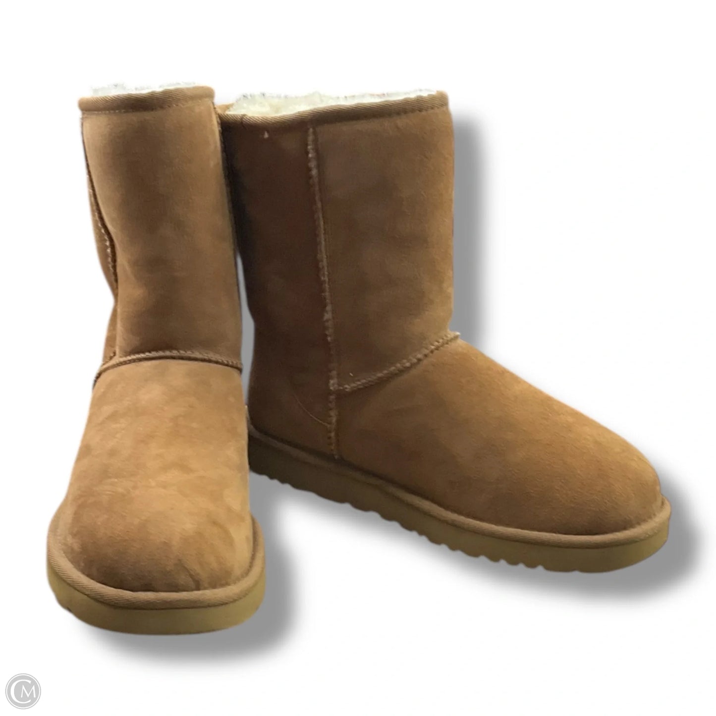 Boots Designer By Ugg In Brown, Size: 9
