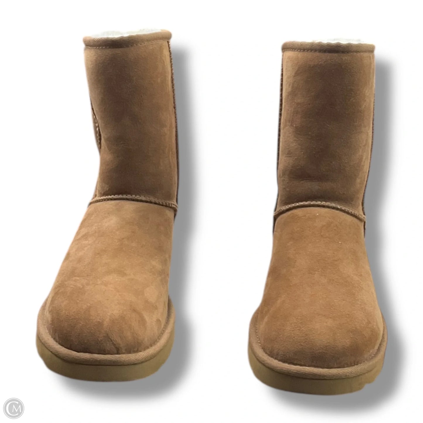 Boots Designer By Ugg In Brown, Size: 9