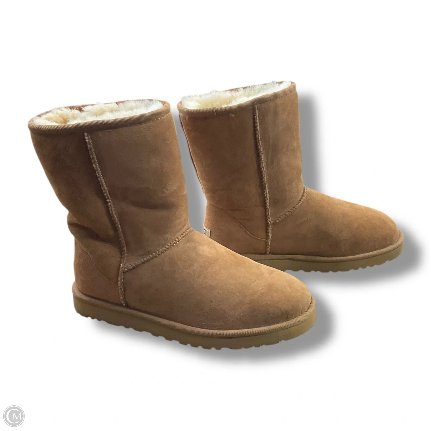 Boots Designer By Ugg In Brown, Size: 9