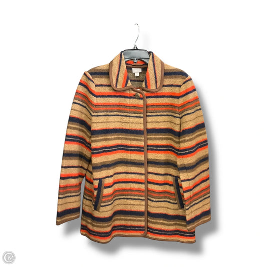 Jacket Faux Fur & Sherpa By J. Jill In Brown, Size: S