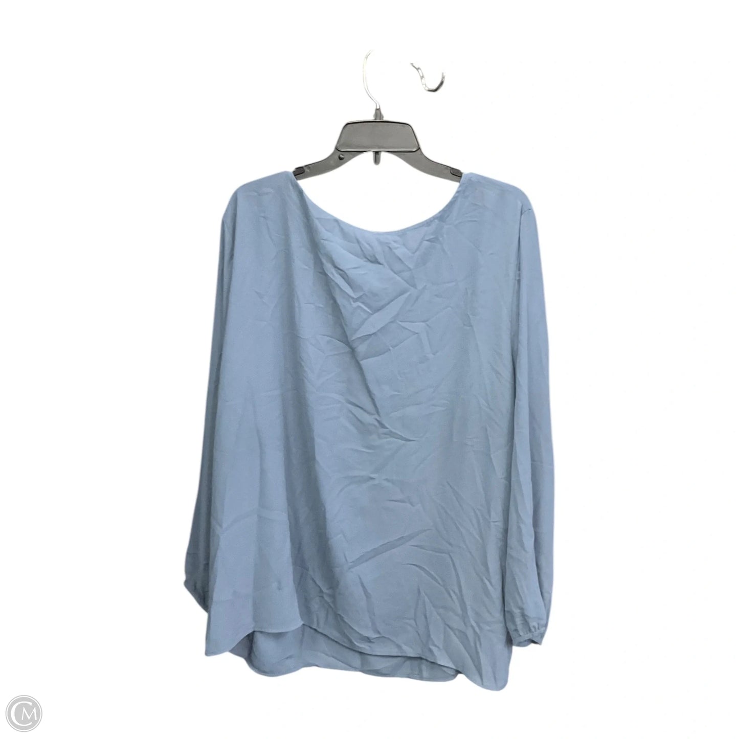 Top Long Sleeve Basic By Terra & Sky In Blue, Size: 2x