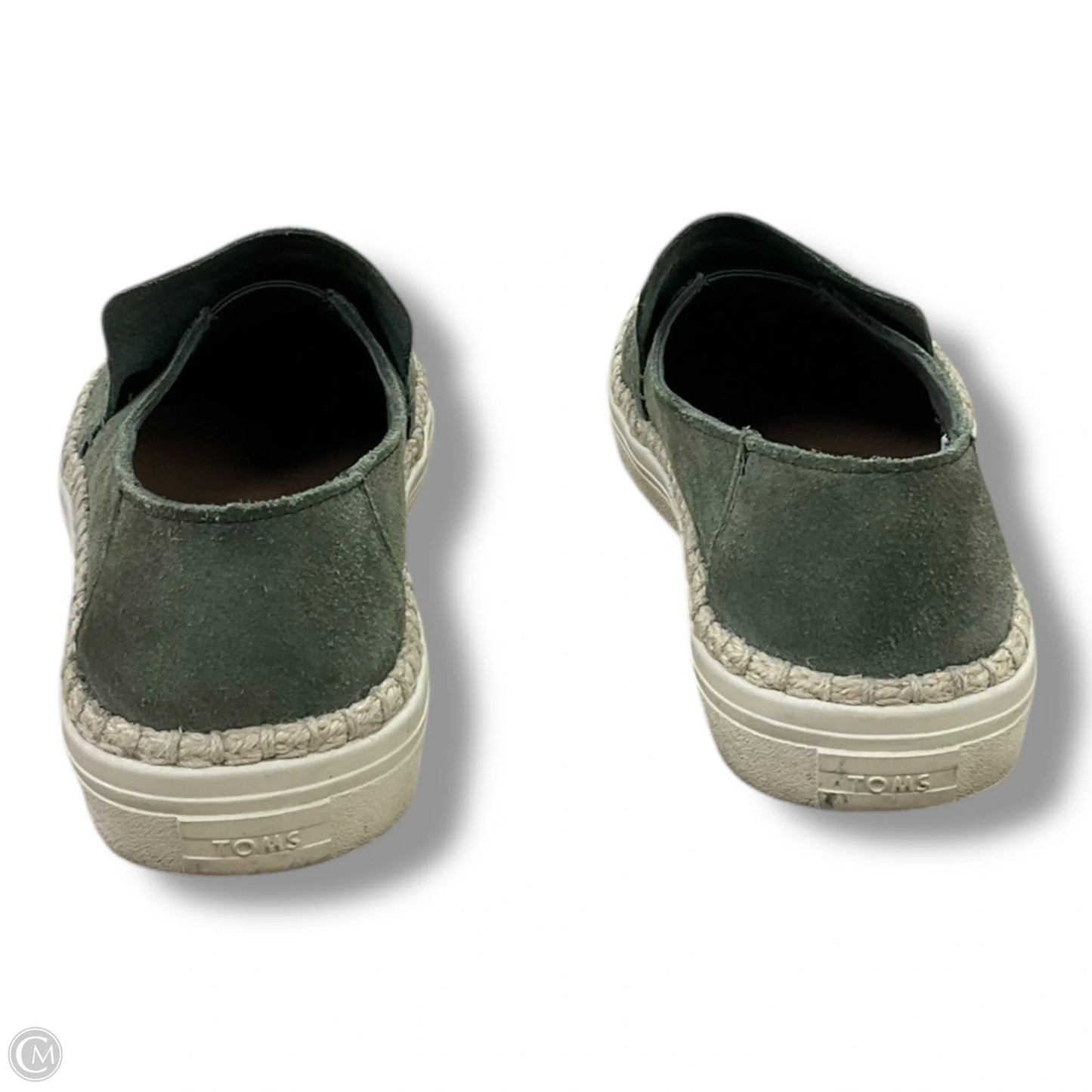 Shoes Flats By Toms In Green, Size: 9