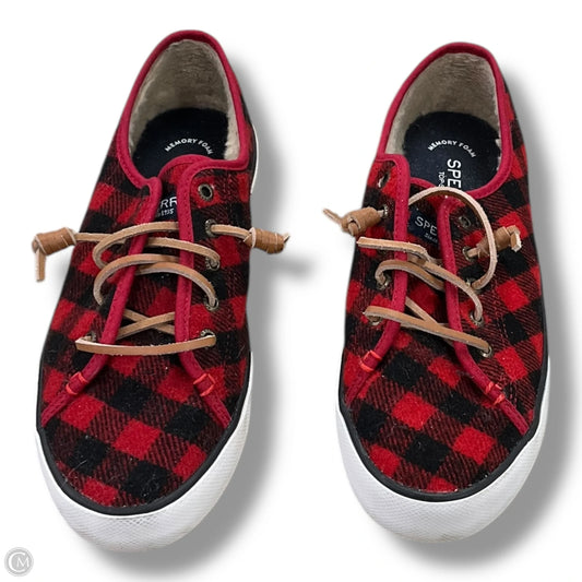 Shoes Flats By Sperry In Plaid Pattern, Size: 7.5