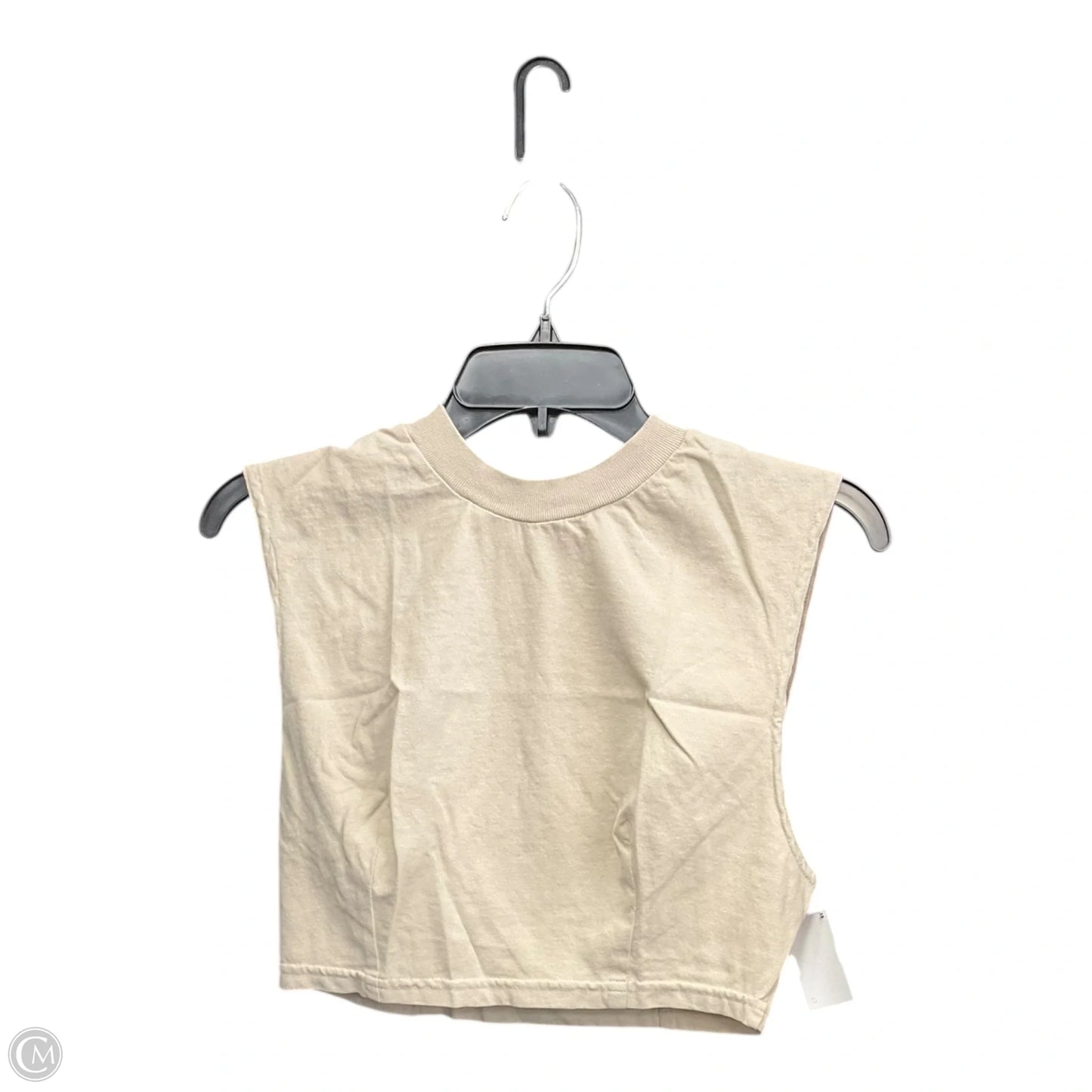 Top Sleeveless Basic By Clothes Mentor In Cream, Size: S