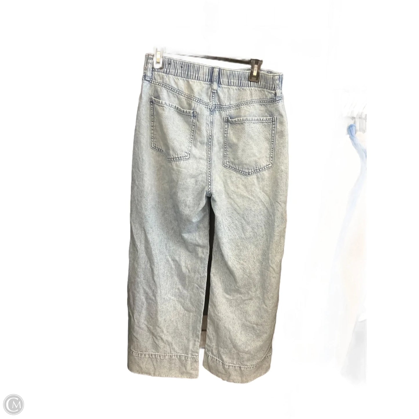 Jeans Wide Leg By Gap In Blue Denim, Size: 12