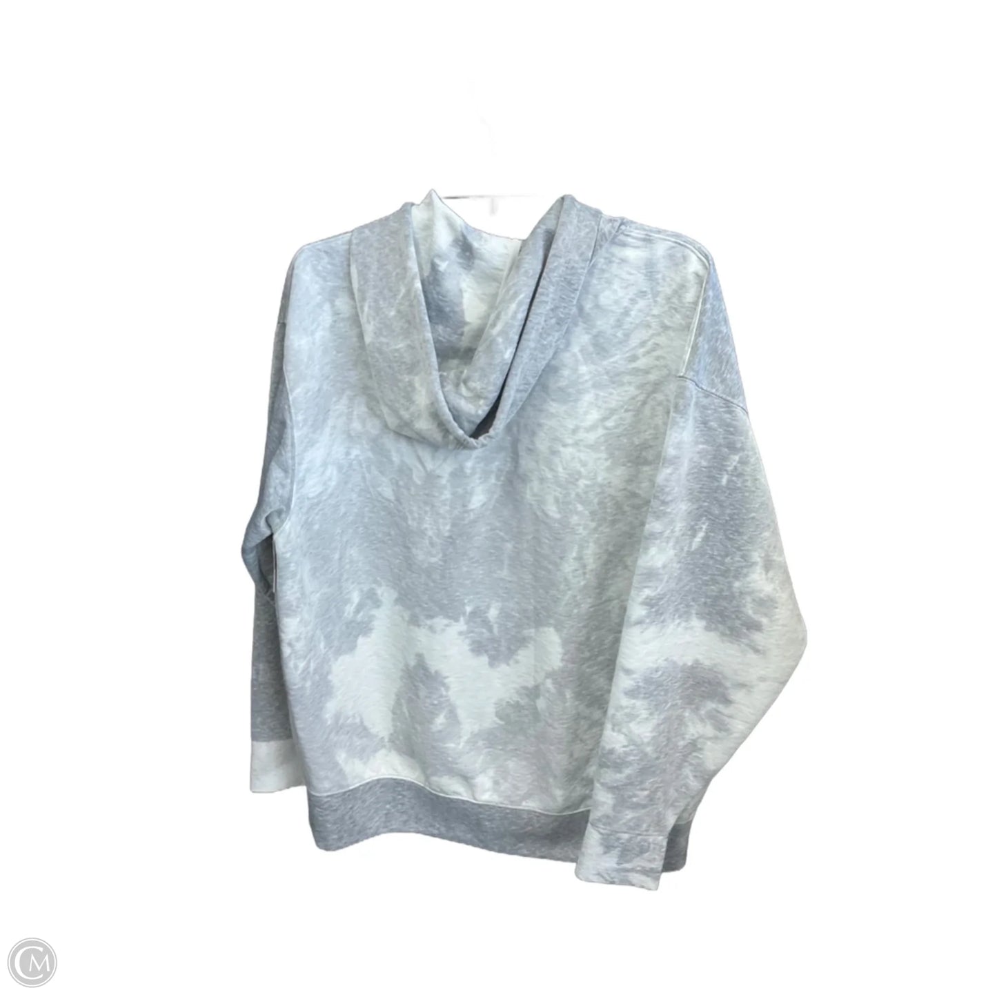 Athletic Top Long Sleeve Hoodie By Nike Apparel In Grey, Size: M