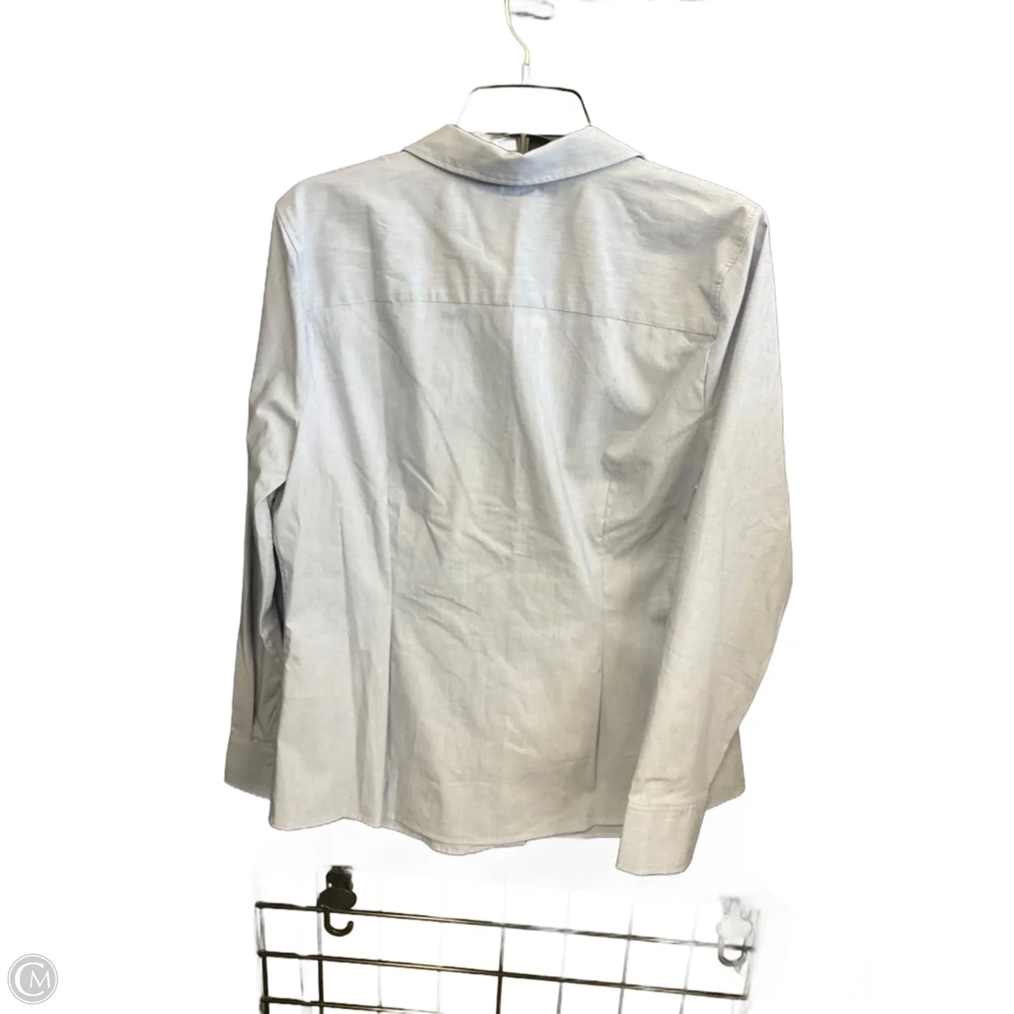 Blouse Long Sleeve By Banana Republic In Purple, Size: Xl