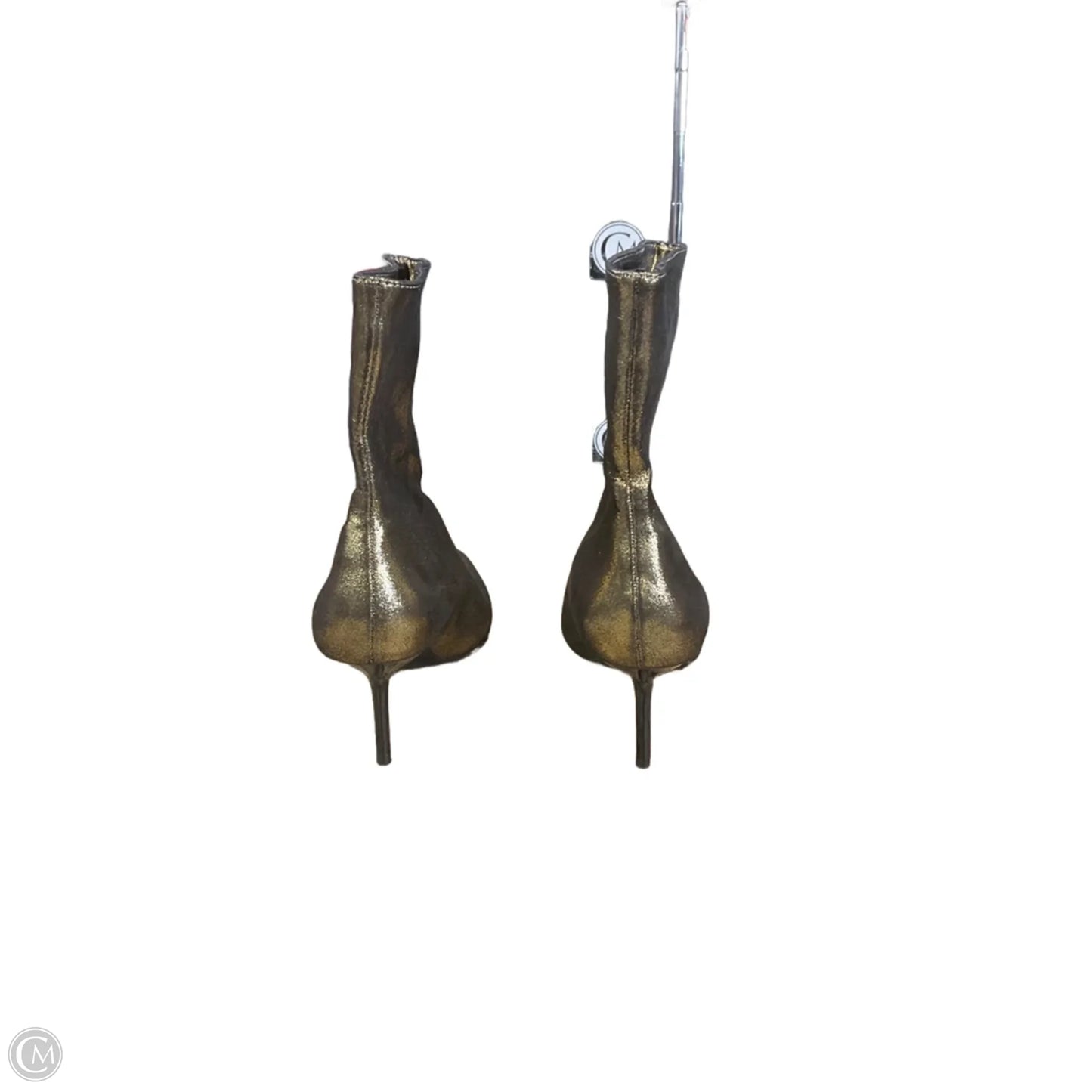 Boots Ankle Heels By Zara In Gold, Size: 8