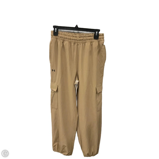 Athletic Pants By Under Armour In Tan, Size: S