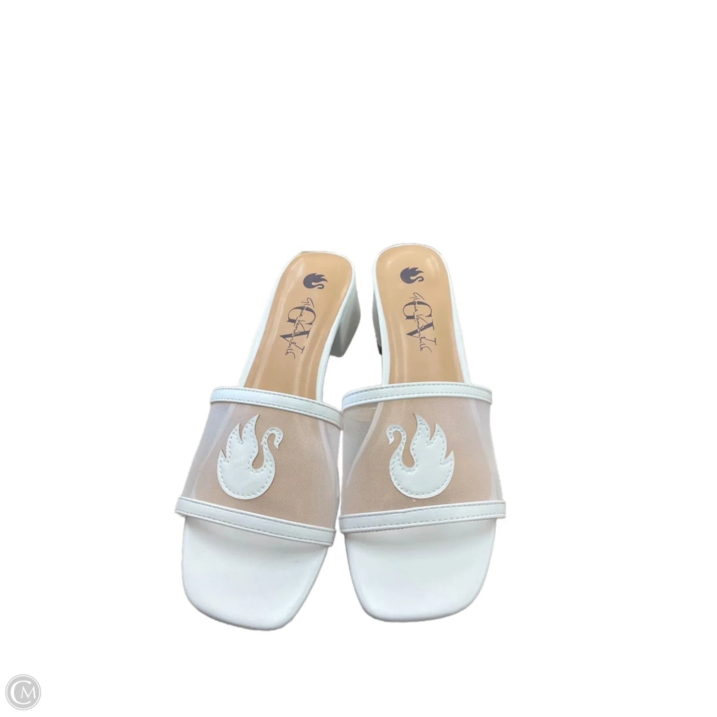 Shoes Heels Block By Gloria Vanderbilt In White, Size: 7.5