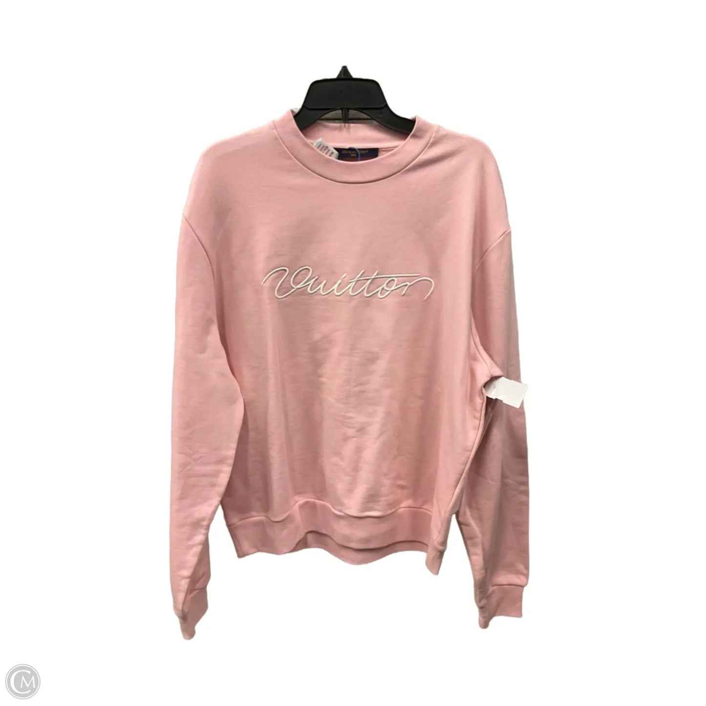 Top Long Sleeve Luxury Designer By Louis Vuitton In Pink, Size: L