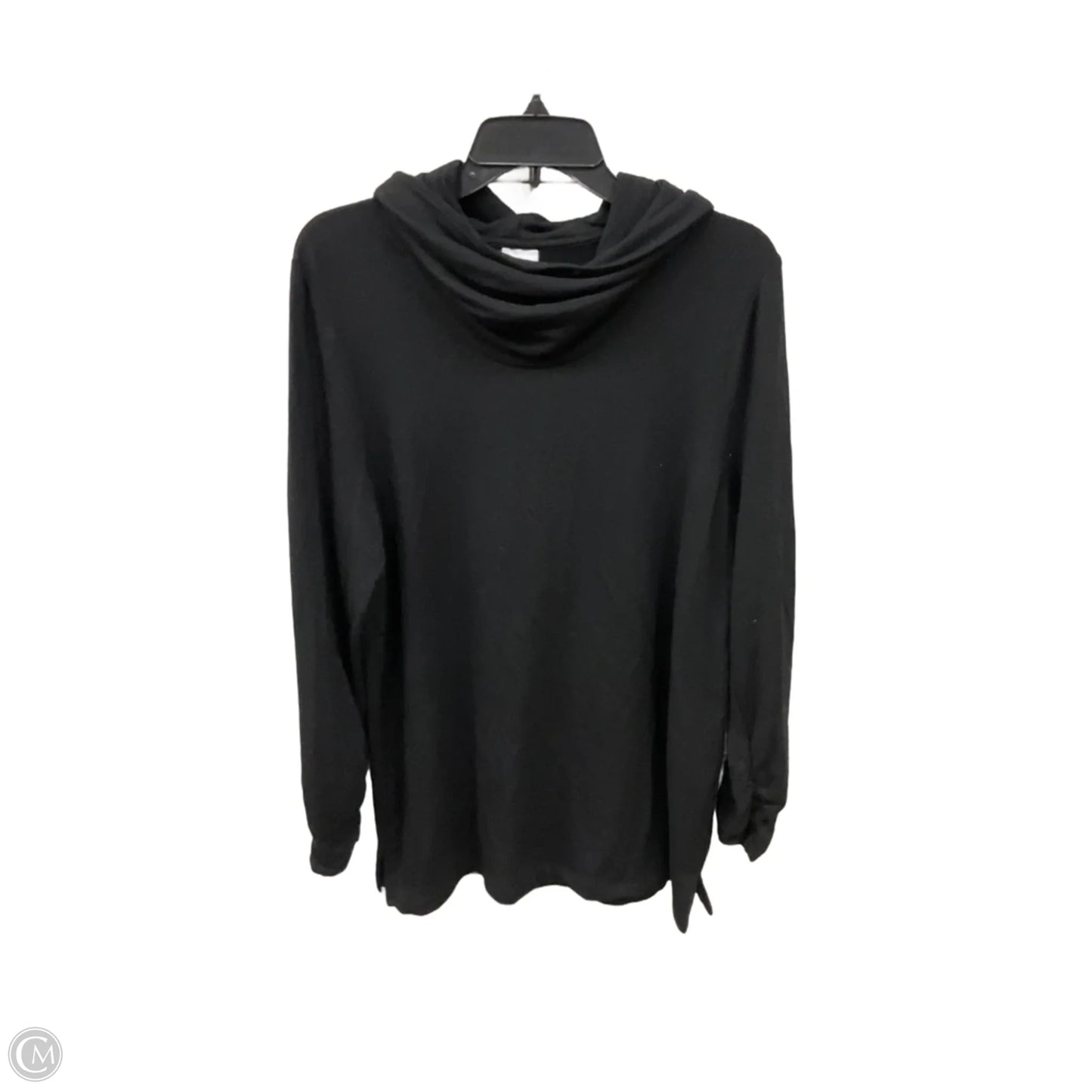 Top Long Sleeve Basic By Chicos In Black, Size: L