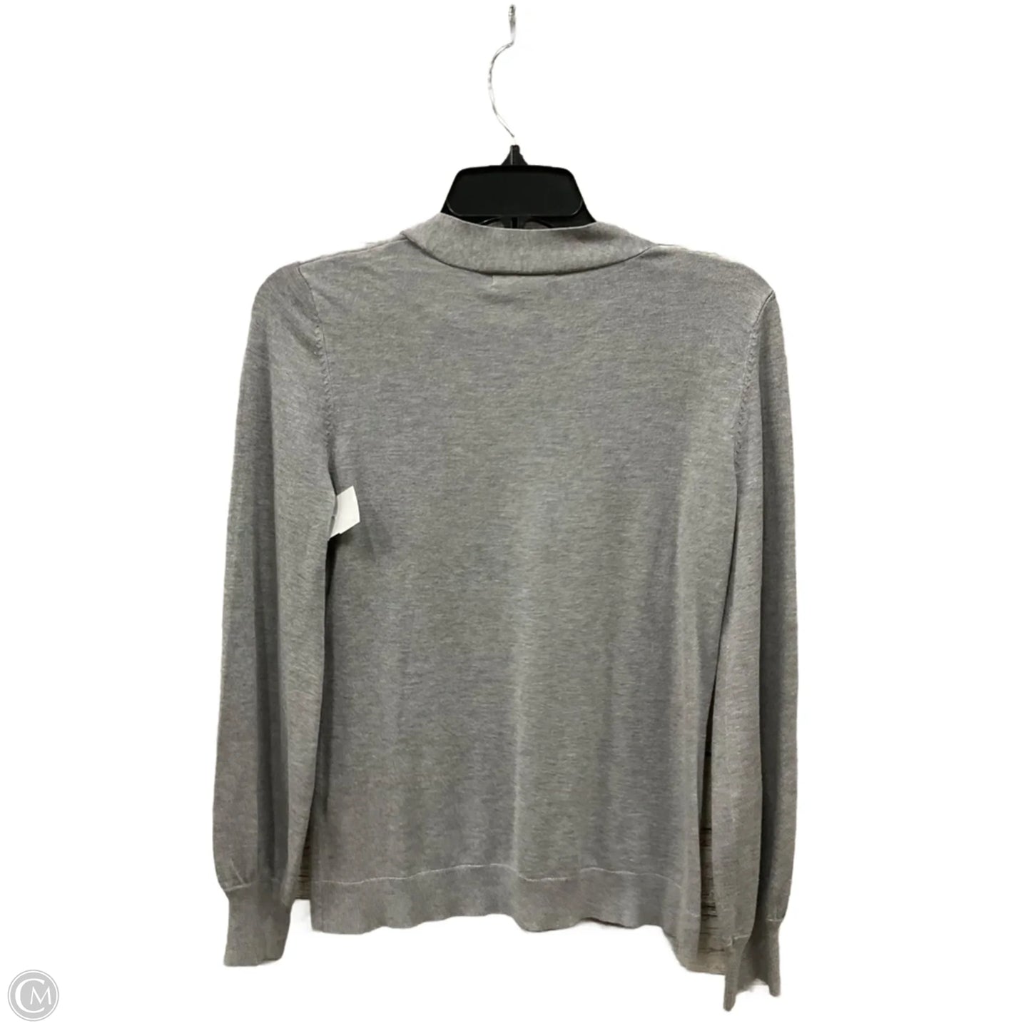 Top Long Sleeve Basic By Adrianna Papell In Grey, Size: S