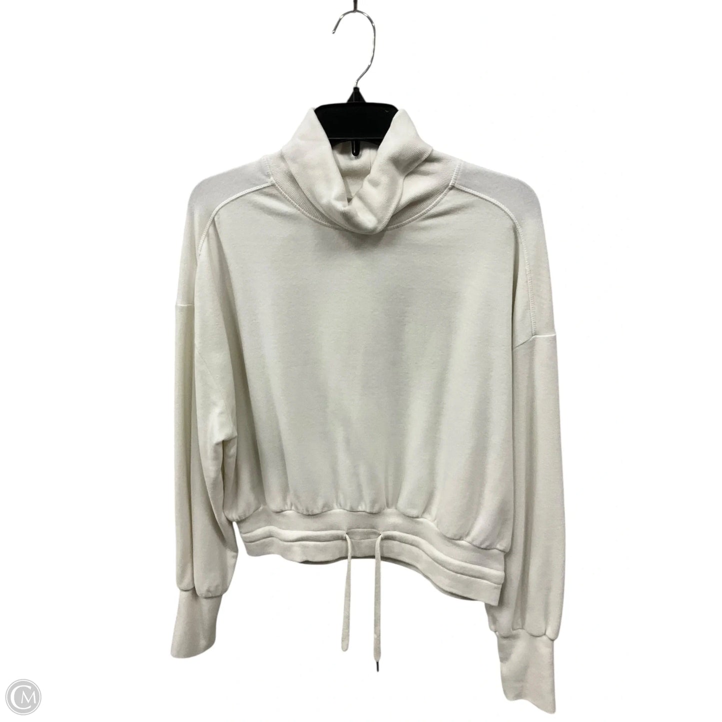 Athletic Top Long Sleeve Collar By Sweaty Betty In White, Size: S