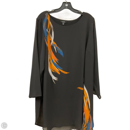 Tunic Long Sleeve By Alfani In Black, Size: 2x