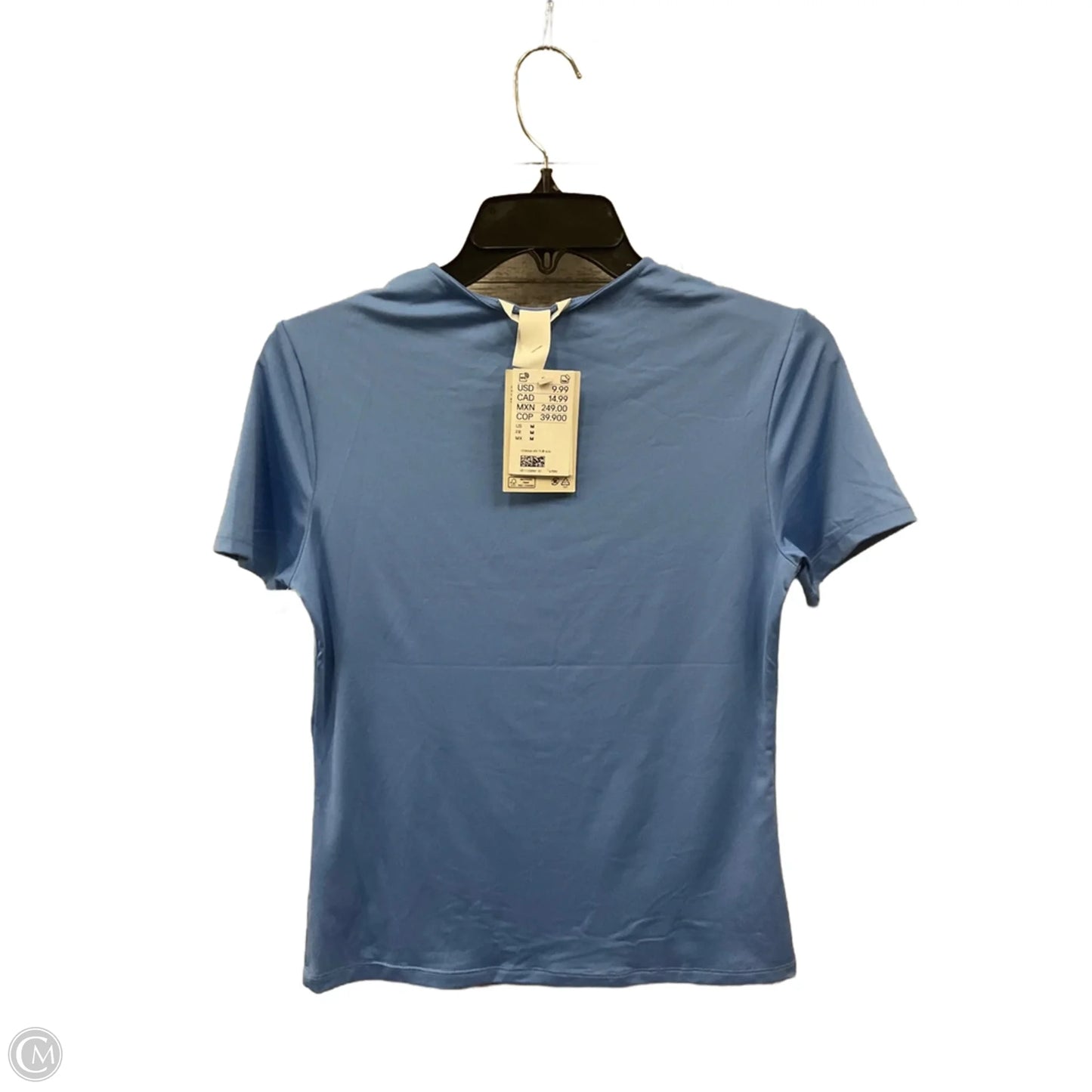 Top Short Sleeve Basic By H&m In Blue, Size: M