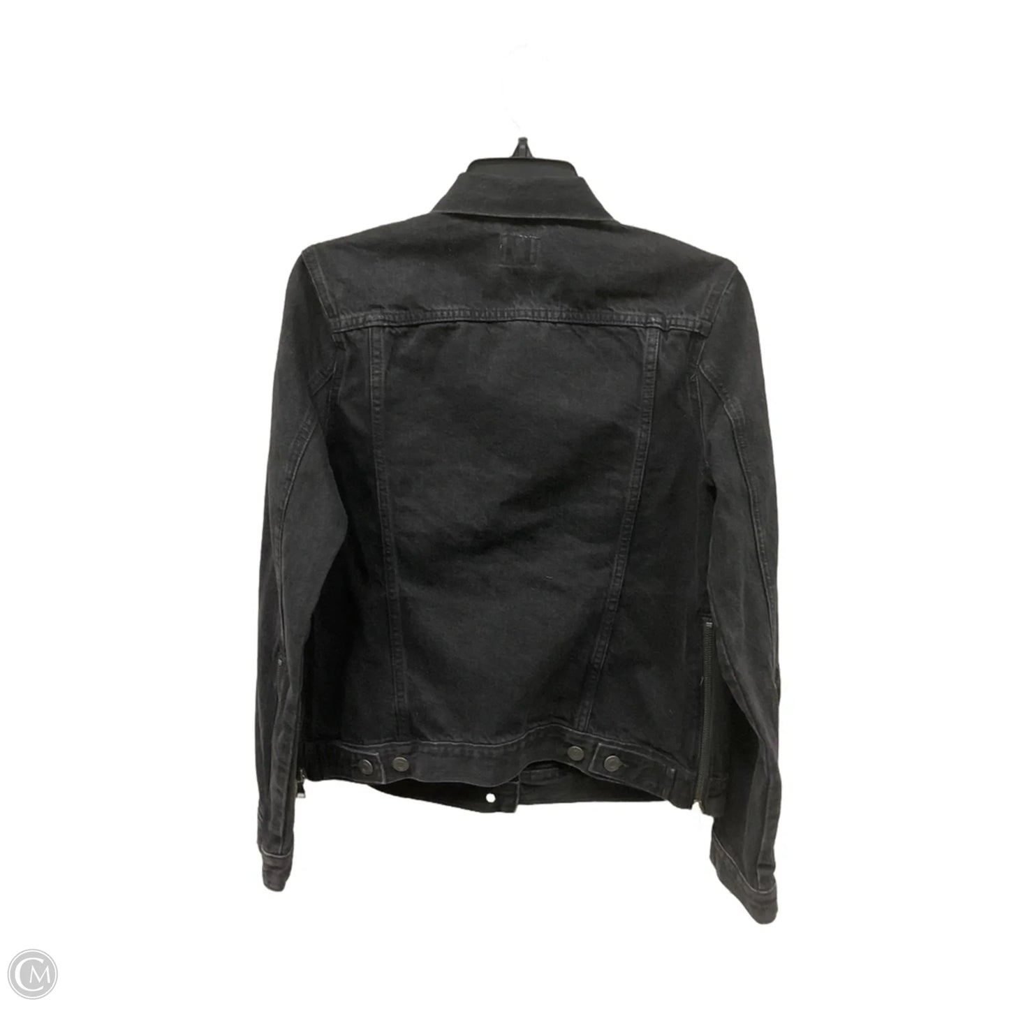 Jacket Denim By Gap In Black Denim, Size: M