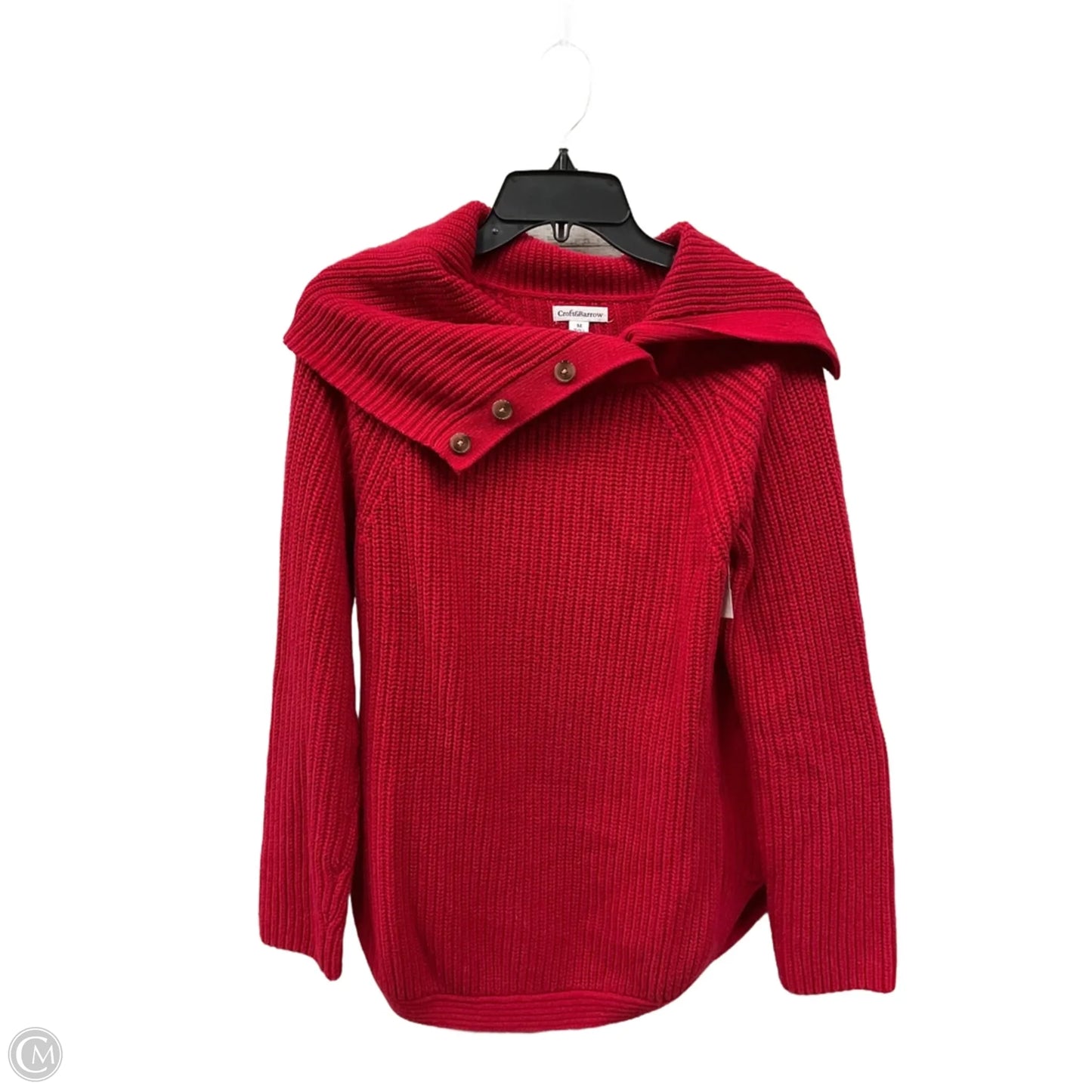 Sweater By Croft And Barrow In Red, Size: M