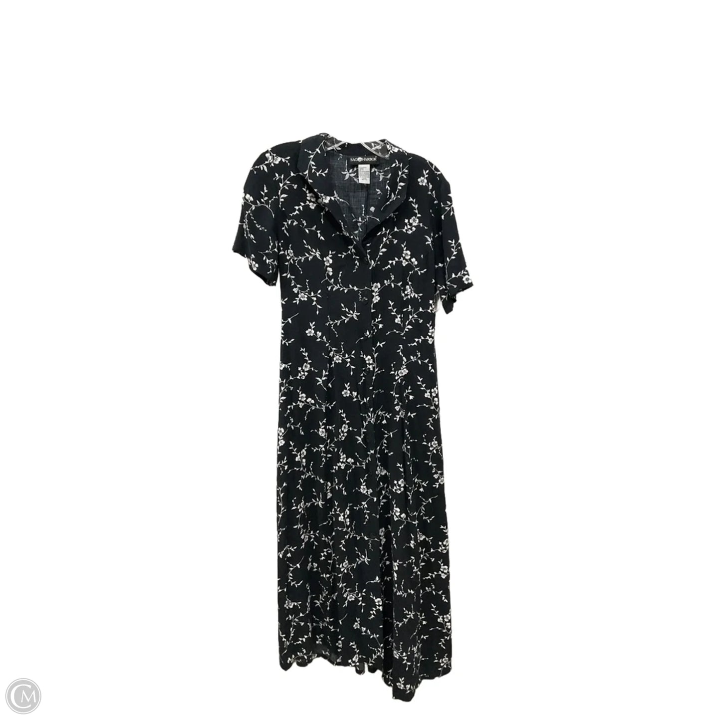 Dress Casual Maxi By Sag Harbor In Black, Size: M