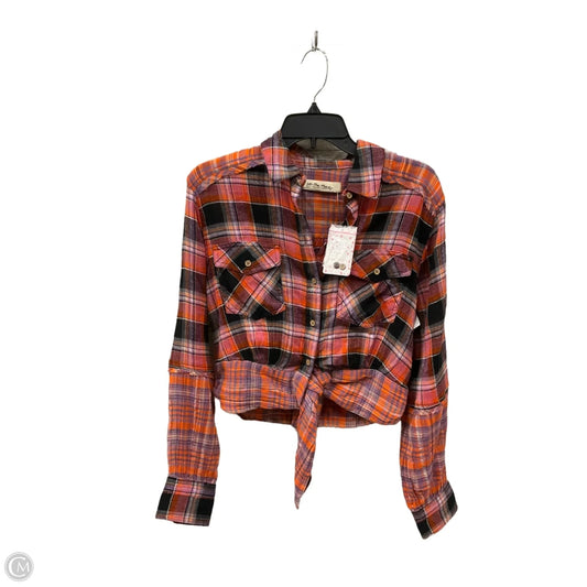 Blouse Long Sleeve By Free People In Multi-colored, Size: S