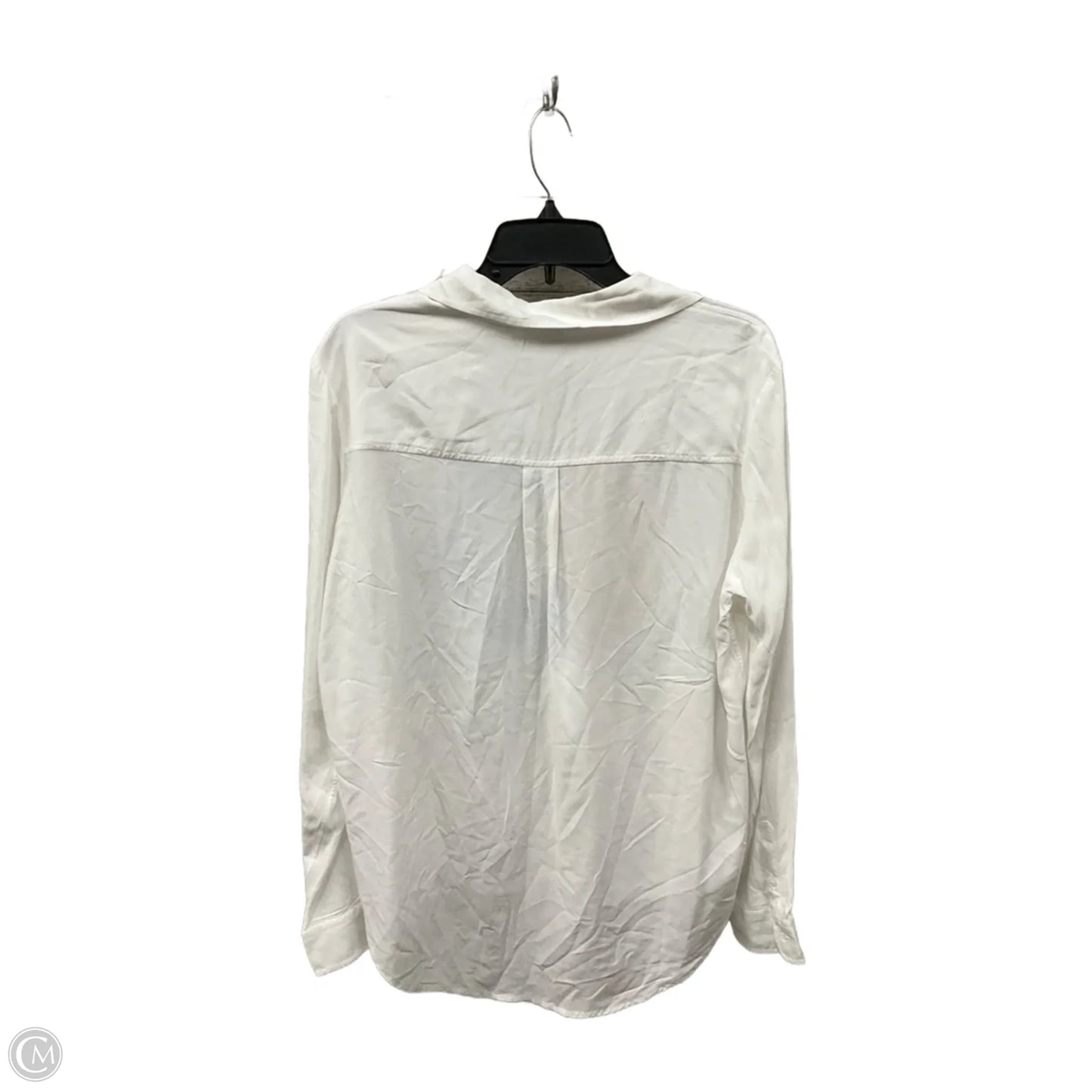 Blouse Long Sleeve By Desigual In White, Size: Xl