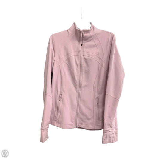 Athletic Jacket By Lululemon In Pink, Size: L