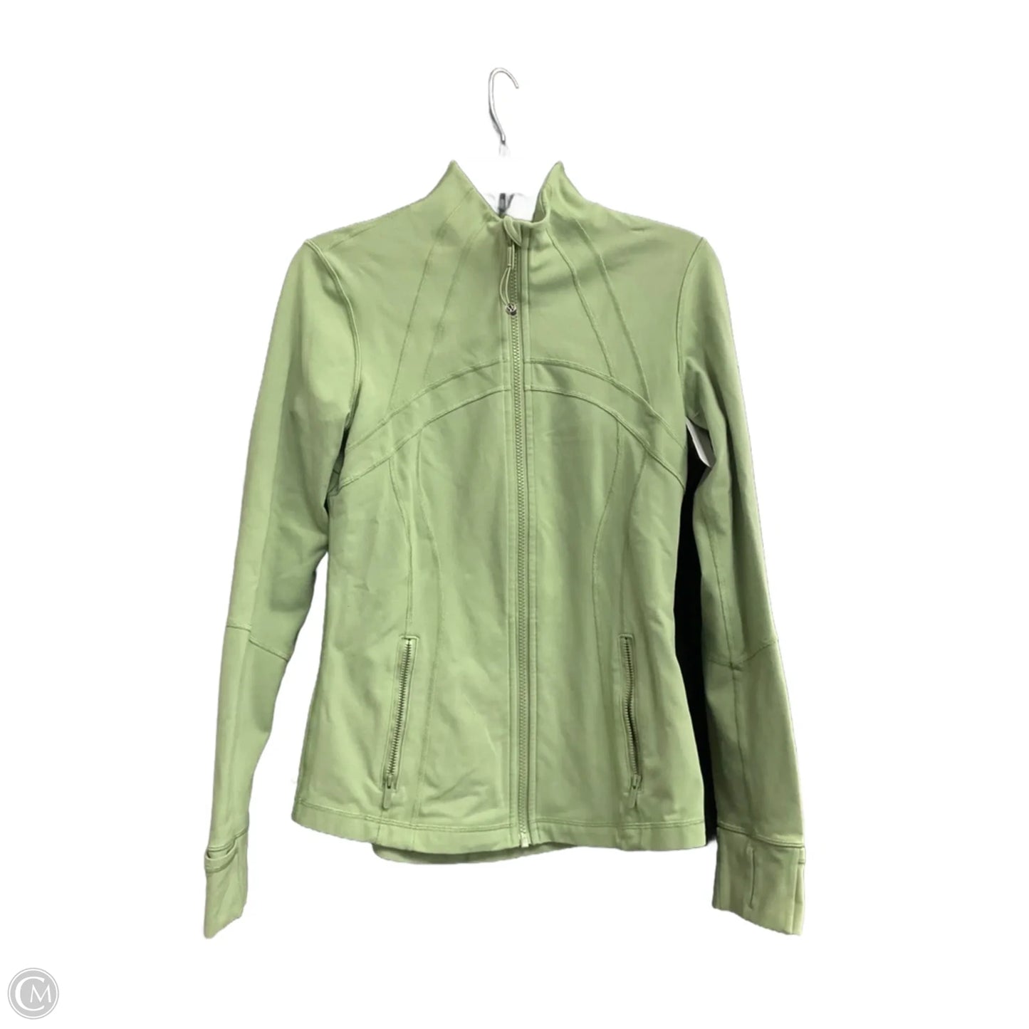 Athletic Jacket By Lululemon In Green, Size: M
