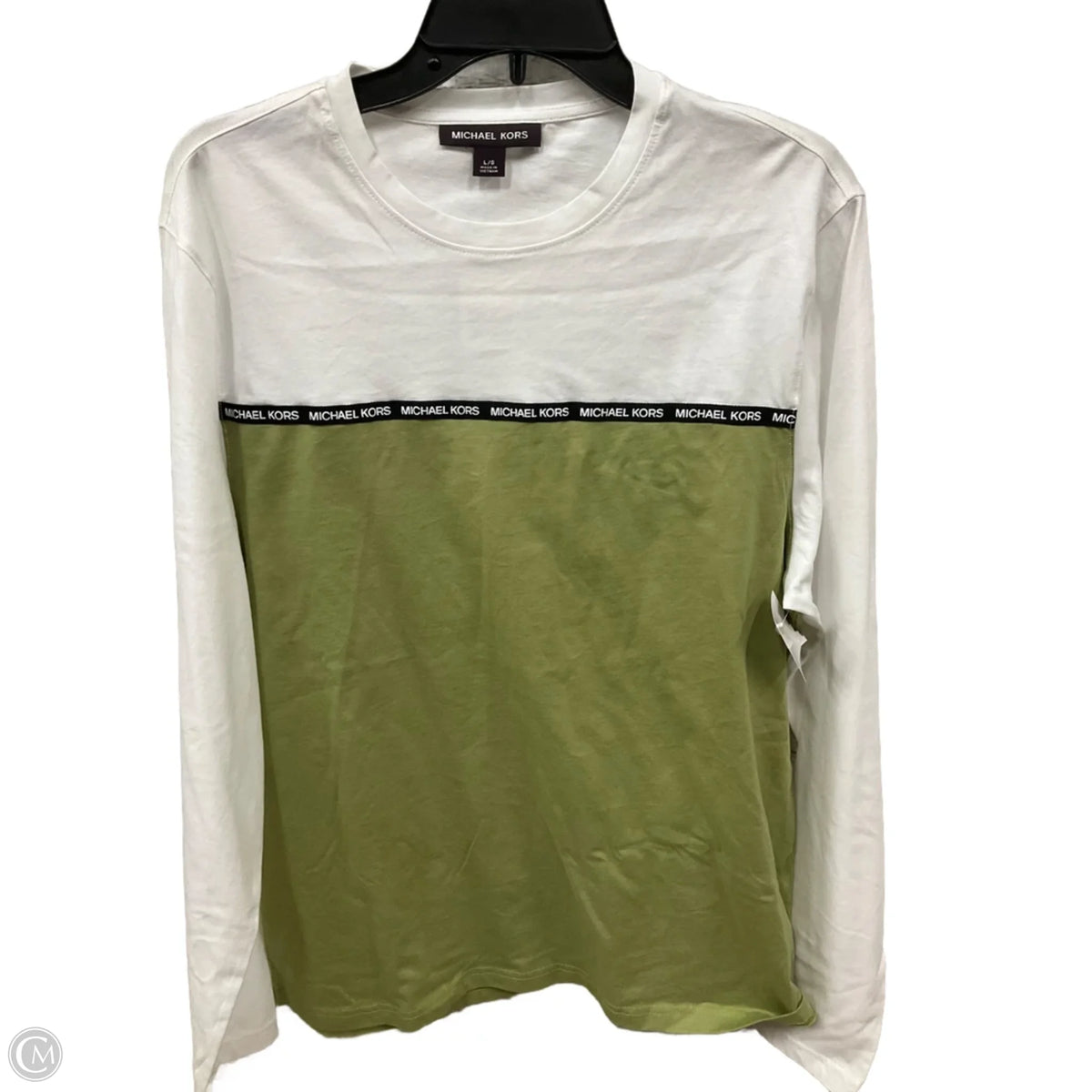 Top Long Sleeve Designer By Michael Kors In Multi-colored, Size: L