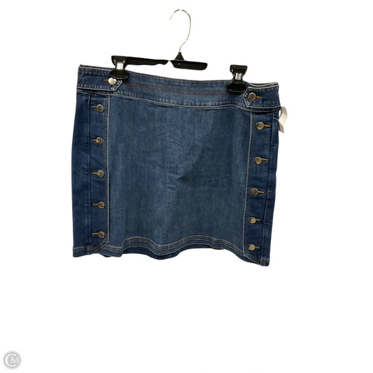 Skirt Mini & Short By Inc In Blue Denim, Size: 14