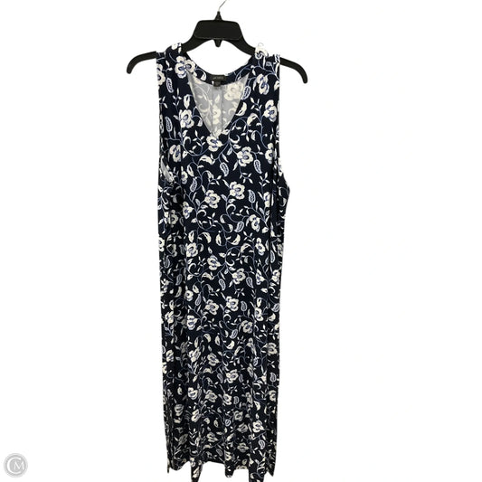 Dress Casual Maxi By J. Jill In Floral Print, Size: Xlp