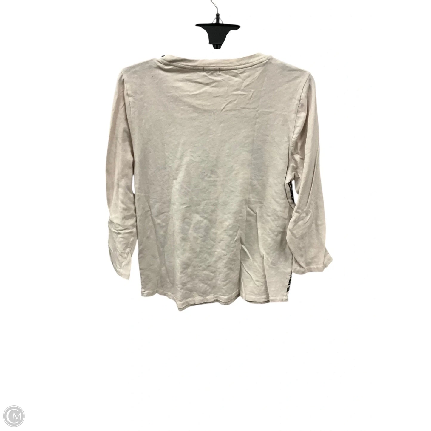 Top Long Sleeve By J. Crew In Black & Tan, Size: Xl
