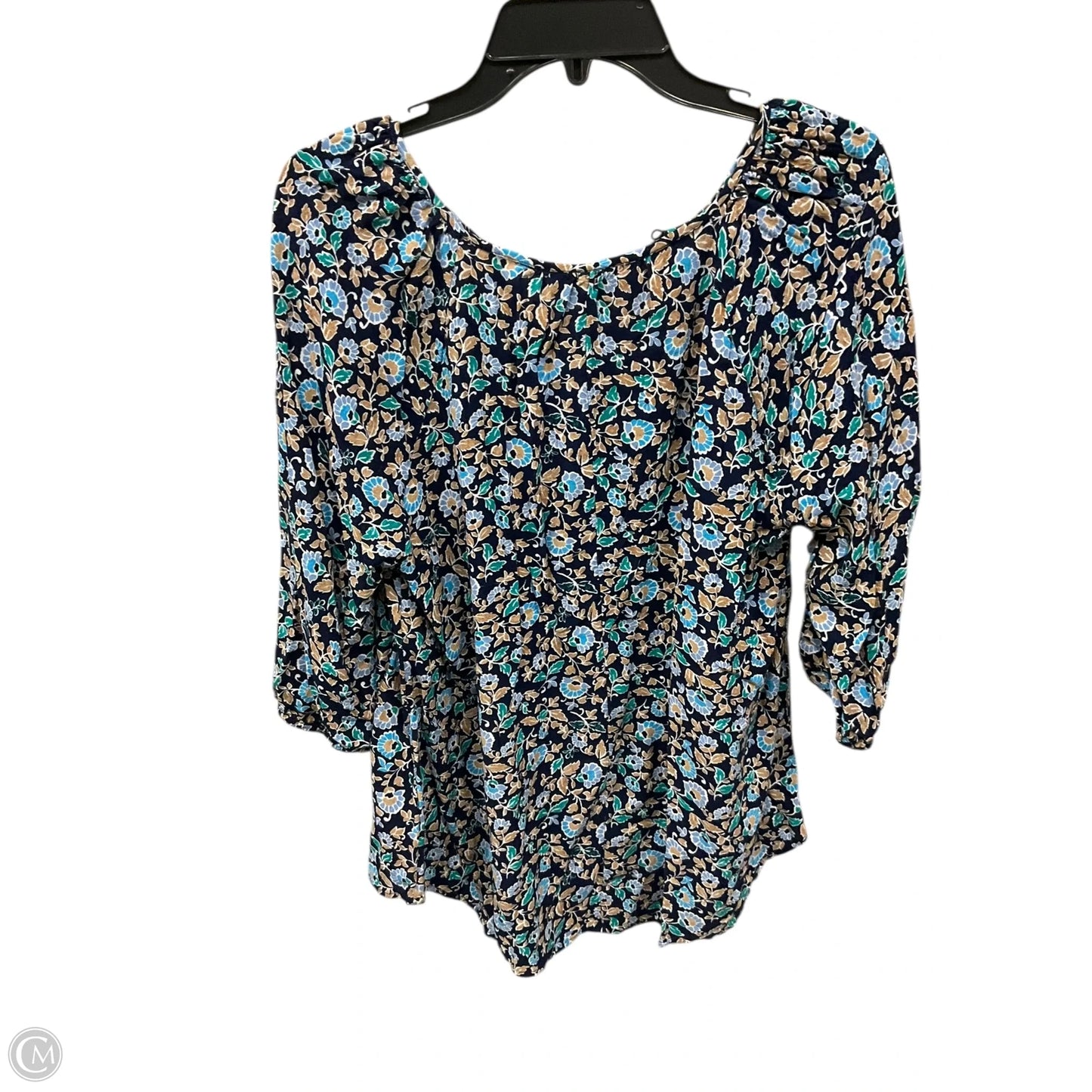 Top 3/4 Sleeve By Lane Bryant In Blue, Size: Xl
