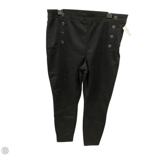 Pants Cropped By White House Black Market In Black, Size: 14