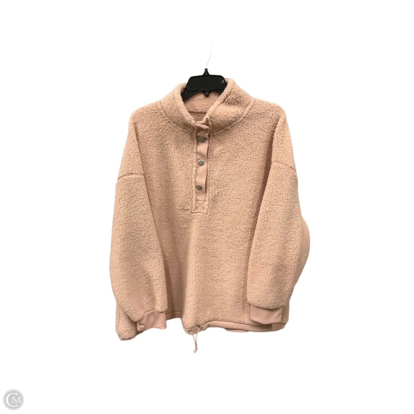 Jacket Faux Fur & Sherpa By C And C In Pink, Size: 1x