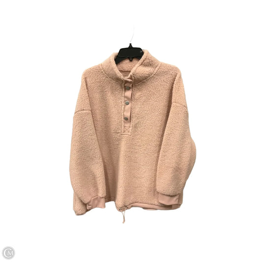 Jacket Faux Fur & Sherpa By C And C In Pink, Size: 1x