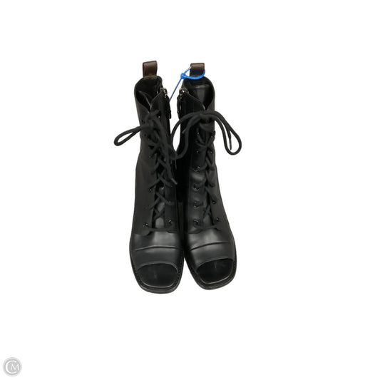 Boots Luxury Designer By Louis Vuitton In Black, Size: 10