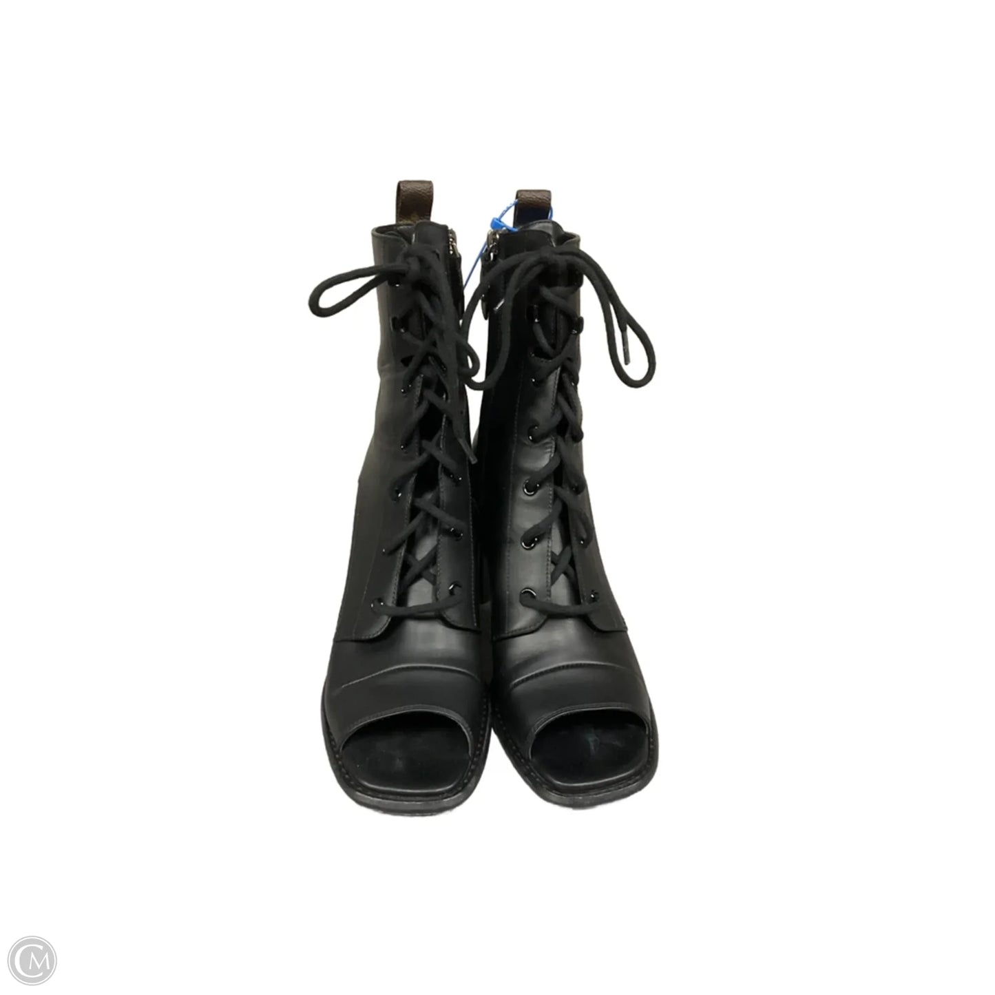 Boots Luxury Designer By Louis Vuitton In Black, Size: 10