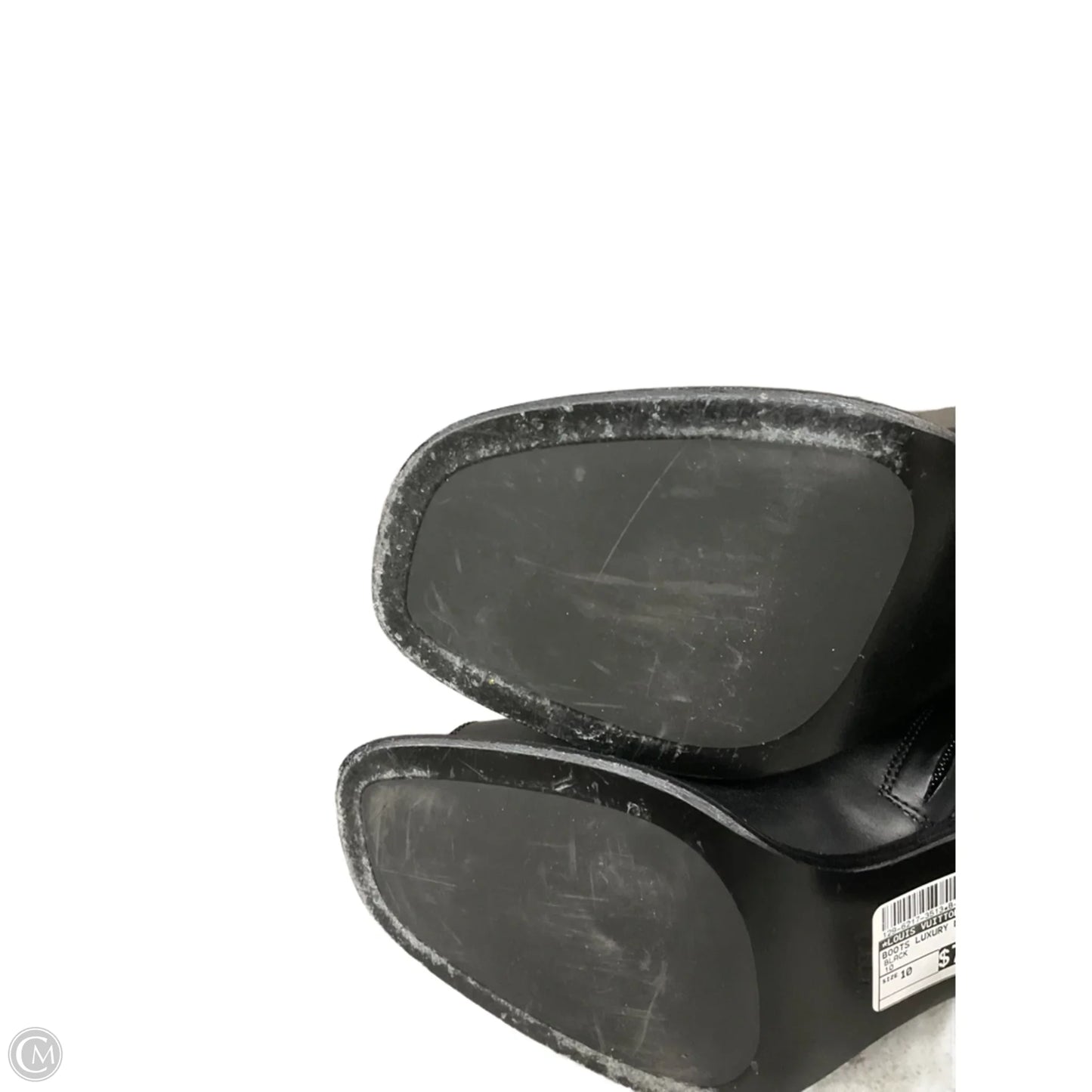 Boots Luxury Designer By Louis Vuitton In Black, Size: 10