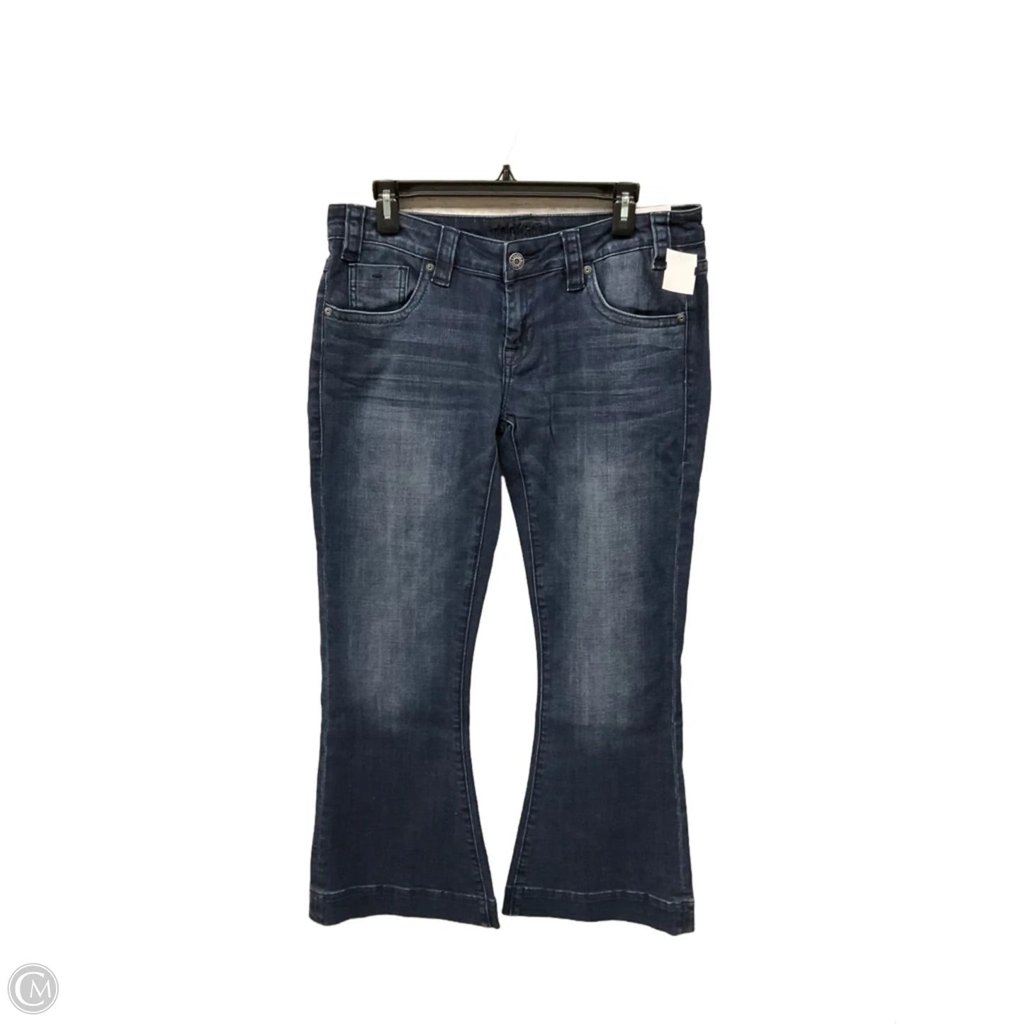 Jeans Flared By Rock & Roll In Blue Denim, Size: 12