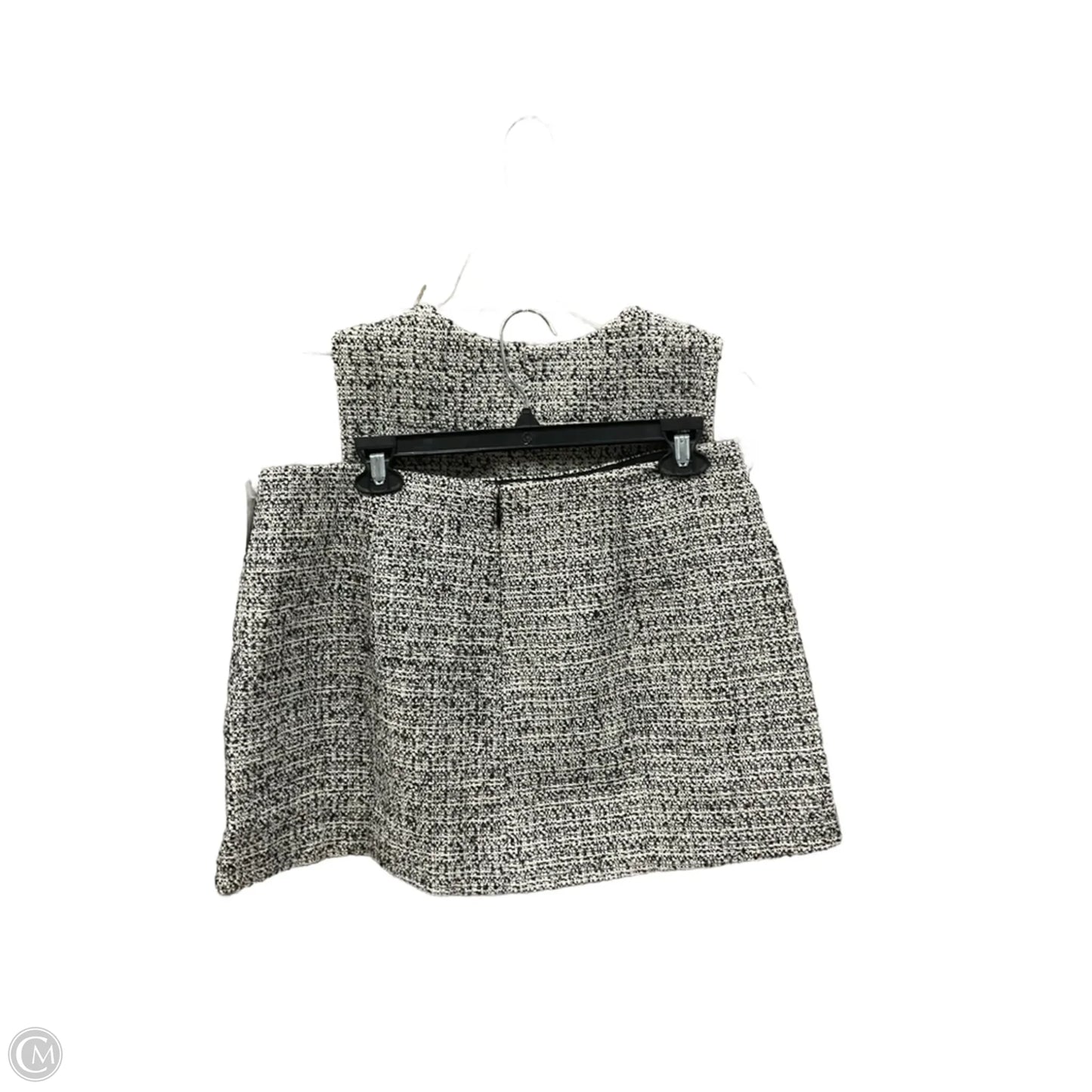 Top 2pc Sleeveless By J. Crew In Black & White, Size: M