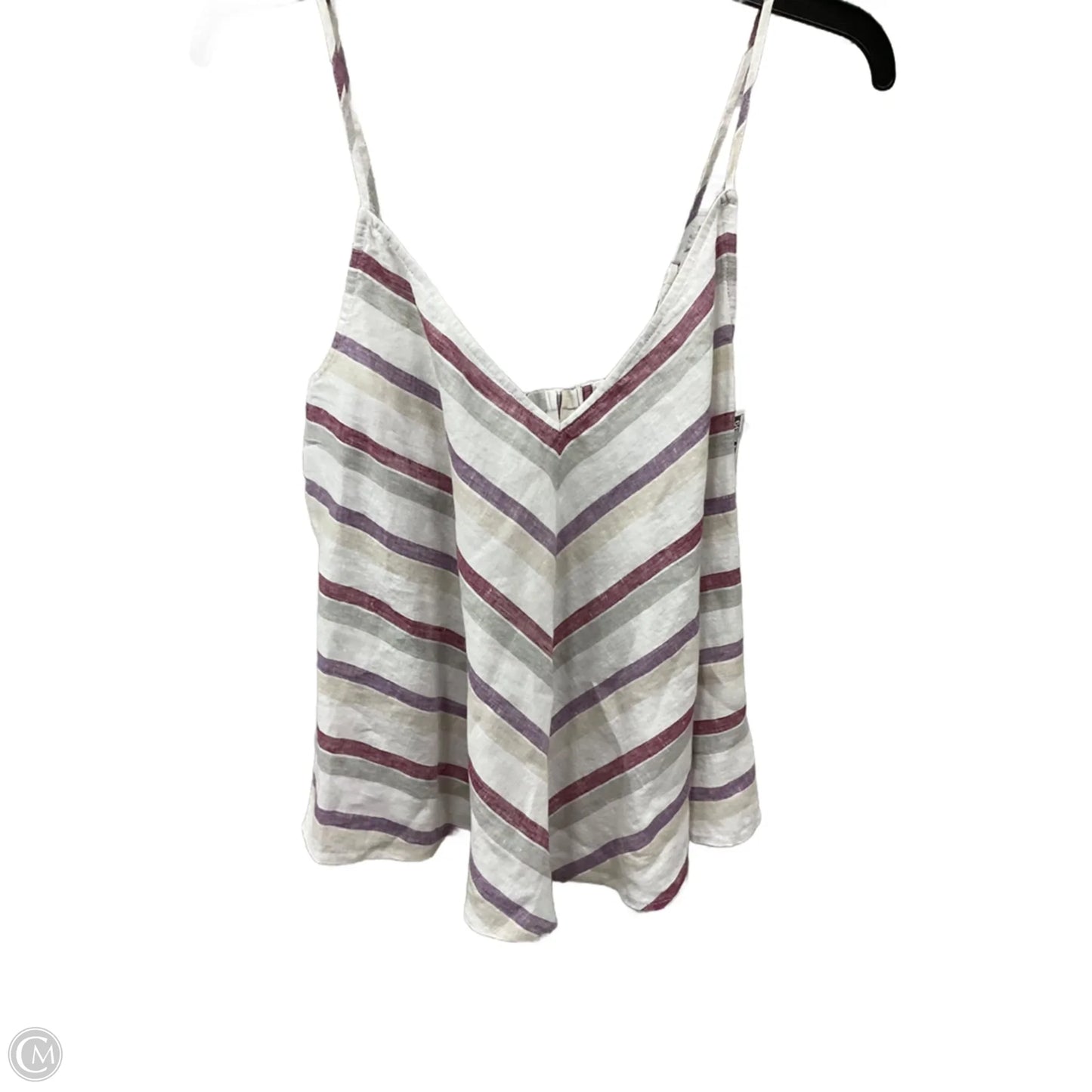 Top Sleeveless By Madewell In Striped Pattern, Size: M